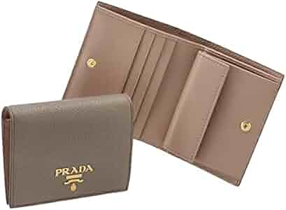 Amazon | [Prada] [プラダ] 財布 二つ折り カーフレザー ミニ財布 バイ